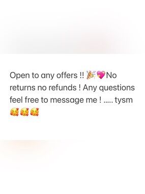 No returns